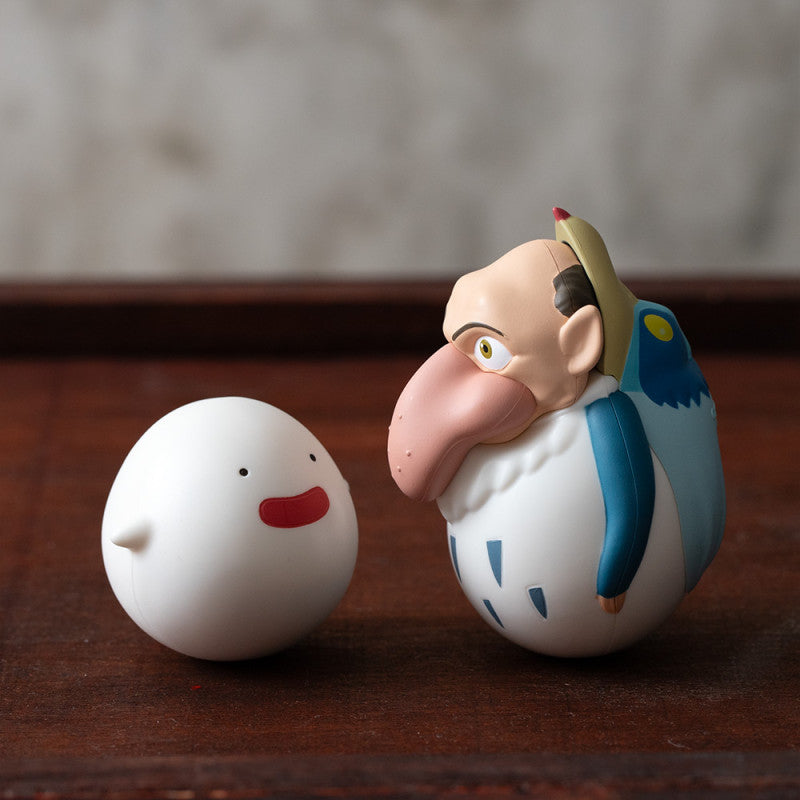 PACK 2 FIGURINES ROLY-POLY HOMME-HÉRON & WARAWARA - LE GARÇON ET LE H