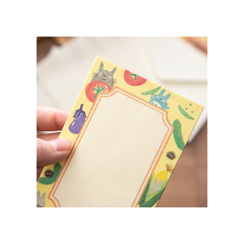 PAPIER À LETTRES BREAK TIME LÉGUMES - MON VOISIN TOTORO