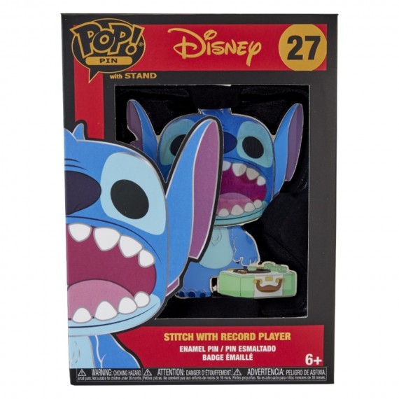 Funko Pop! Pin: Disney: Lilo and Stitch - Stitch with Record Player - flash vidéo