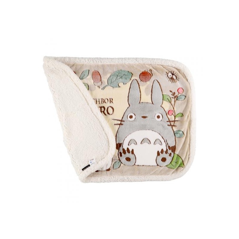 PLAID FEUILLES ET NOISETTES - MON VOISIN TOTORO