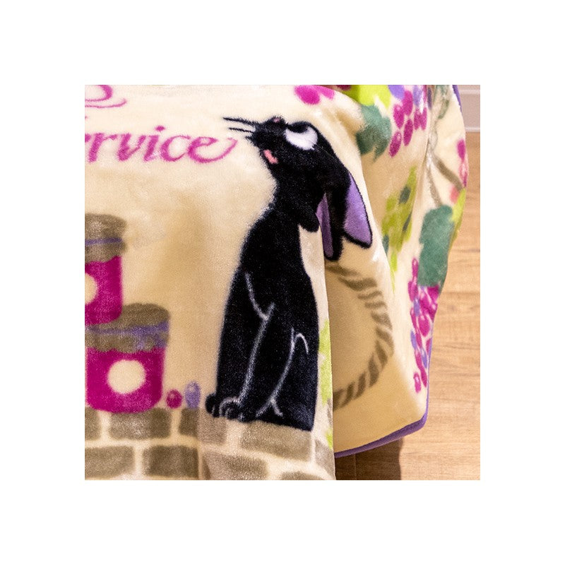 PLAID JIJI GRAPPES DE RAISIN 70X100 CM - KIKI LA PETITE SORCIÈRE