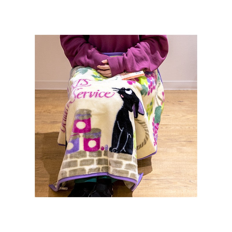PLAID JIJI GRAPPES DE RAISIN 70X100 CM - KIKI LA PETITE SORCIÈRE