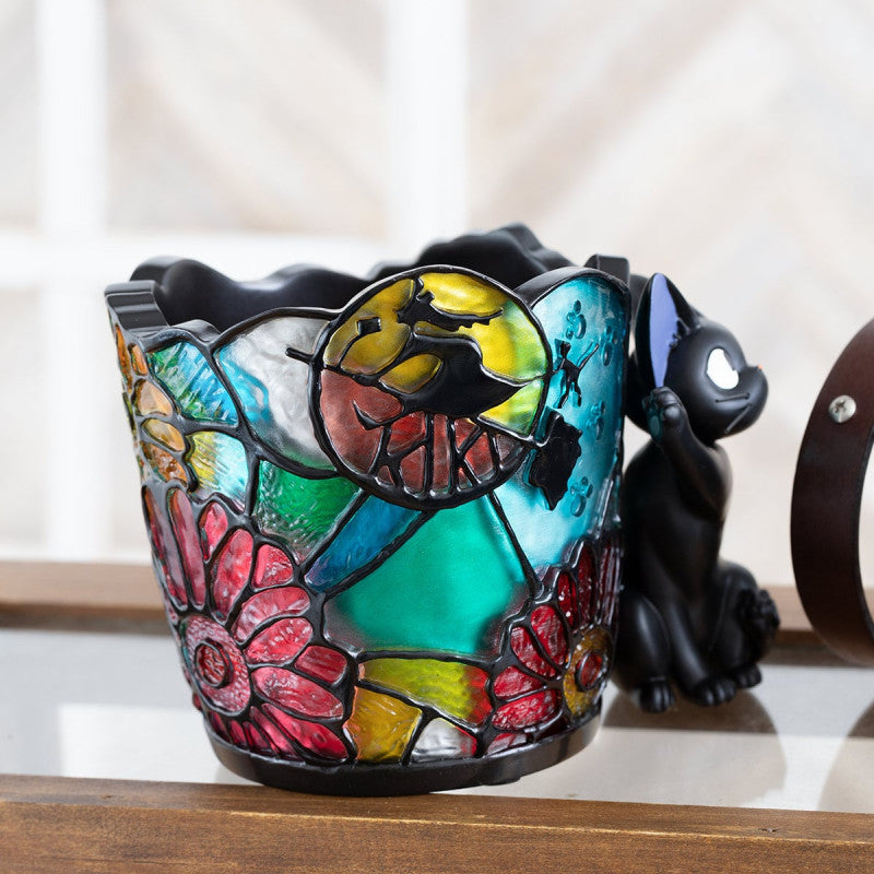 PLANTER VITRAIL JIJI - KIKI LA PETITE SORCIÈRE