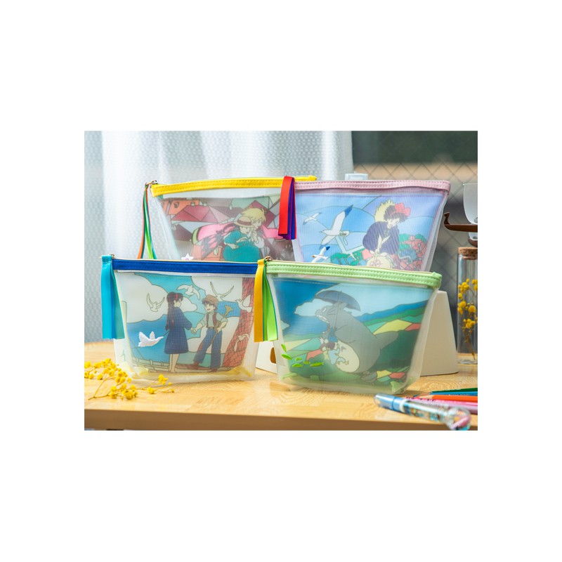 POCHETTE TRANSPARENTE BRODÉE - LE CHÂTEAU AMBULANT