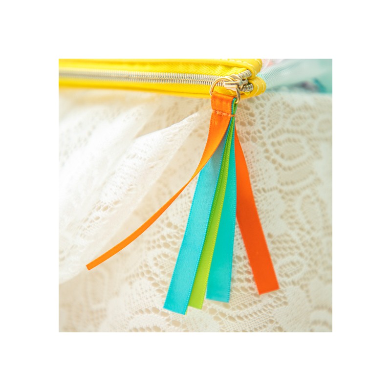 POCHETTE TRANSPARENTE BRODÉE - LE CHÂTEAU AMBULANT