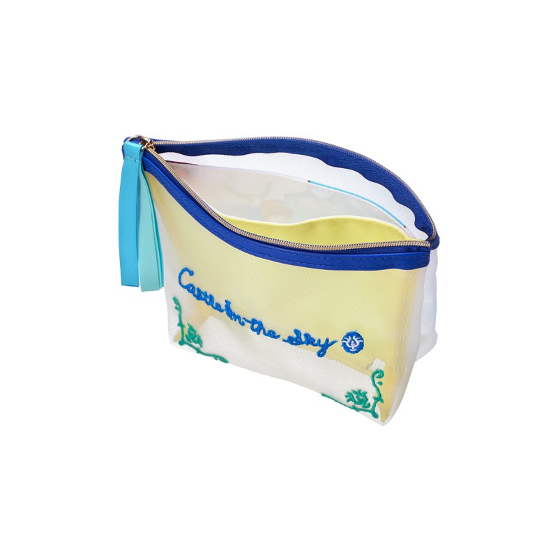 POCHETTE TRANSPARENTE BRODÉE - LE CHÂTEAU DANS LE CIEL