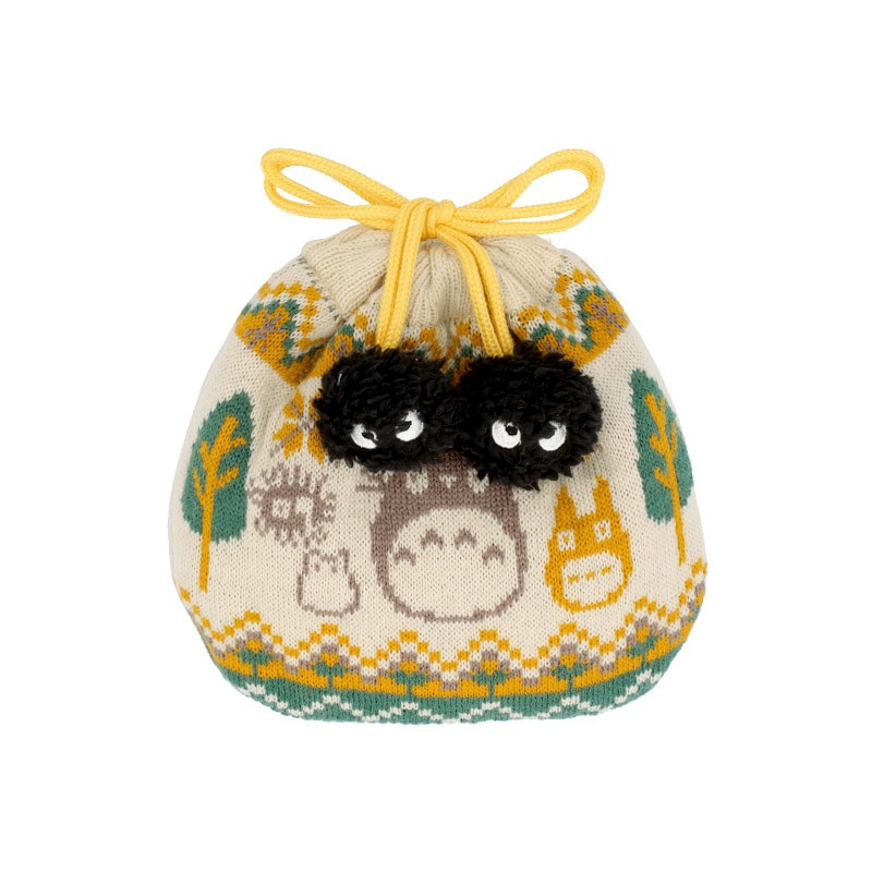 POCHON TRICOTÉ CACHE CACHE - MON VOISIN TOTORO