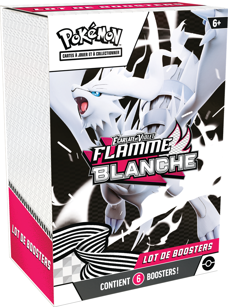 Pokémon JCC : Lot de 6 boosters Écarlate et Violet - EV 10.5 Flamme Blanche
