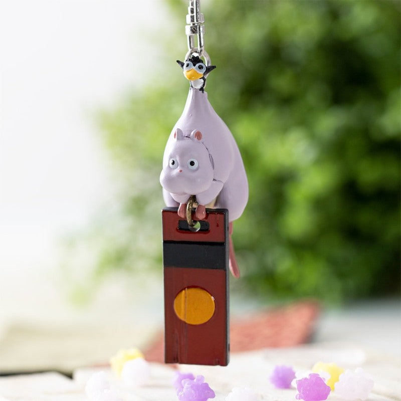 PORTE-CLÉS 3D BOH MOUSE ET OISEAU - LE VOYAGE DE CHIHIRO