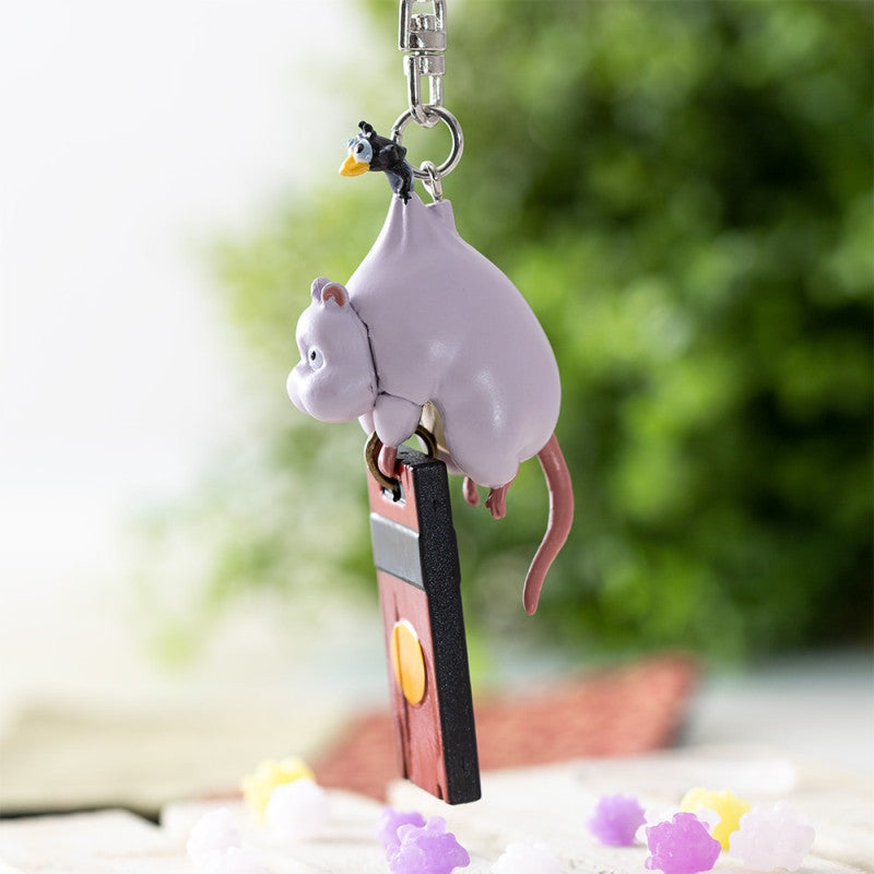 PORTE-CLÉS 3D BOH MOUSE ET OISEAU - LE VOYAGE DE CHIHIRO