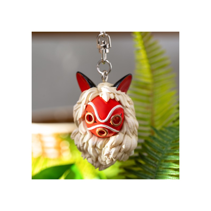 PORTE-CLÉS MASQUE DE SAN ET KODAMA - PRINCESSE MONONOKÉ