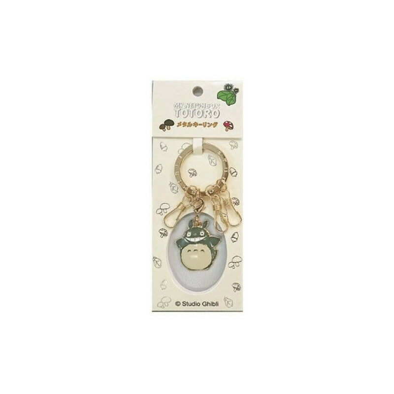 PORTE-CLÉS MÉTAL TOTORO GRIS SOURIRE – MON VOISIN TOTORO