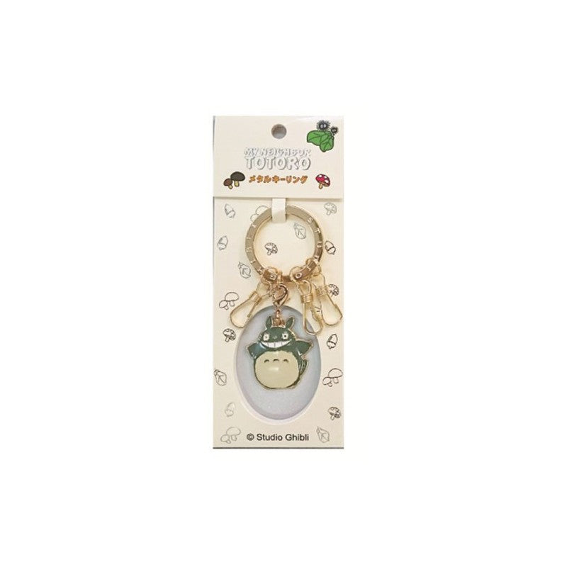 PORTE-CLÉS MÉTAL TOTORO GRIS SOURIRE – MON VOISIN TOTORO