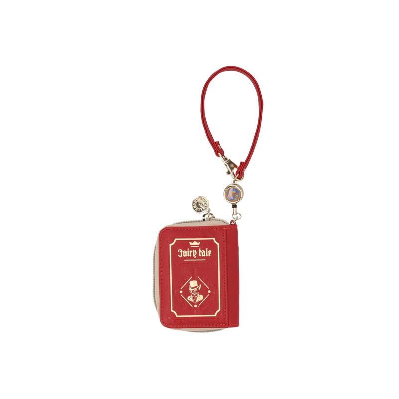 PORTE-MONNAIE ROUGE LIVRE DE CONTES - SI TU TENDS L'OREILLE