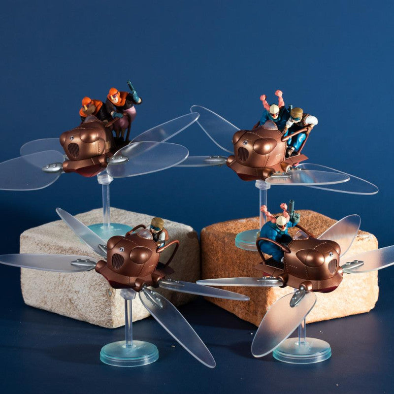 POSE COLLEC ASSORT. DE 5 FIGURINES FLAPTTER - LE CHÂTEAU DANS LE CIEL