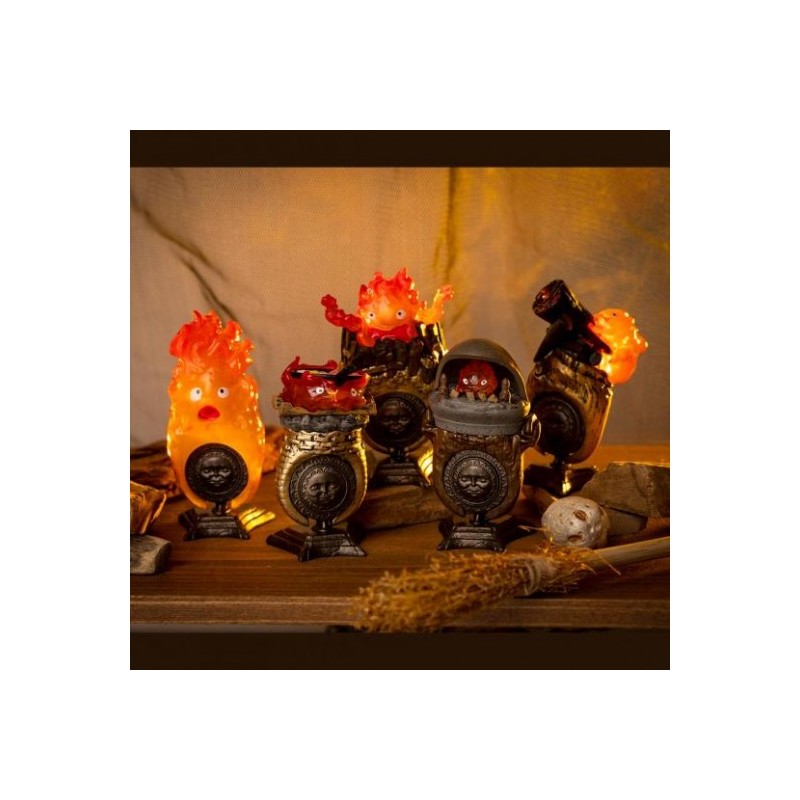 POSE COLLECTION ASSORT. DE 6 BAGUES CALCIFER - LE CHÂTEAU AMBULANT