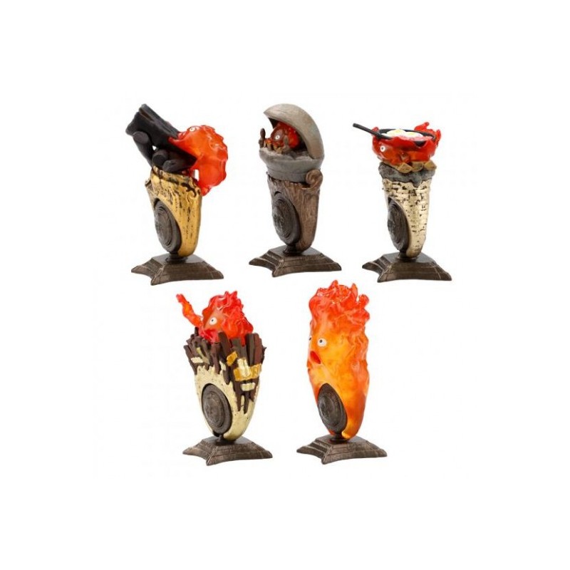 POSE COLLECTION ASSORT. DE 6 BAGUES CALCIFER - LE CHÂTEAU AMBULANT