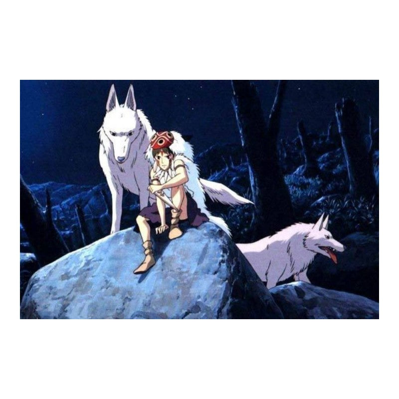 PUZZLE 1000P SAN & MORO - PRINCESSE MONONOKÉ