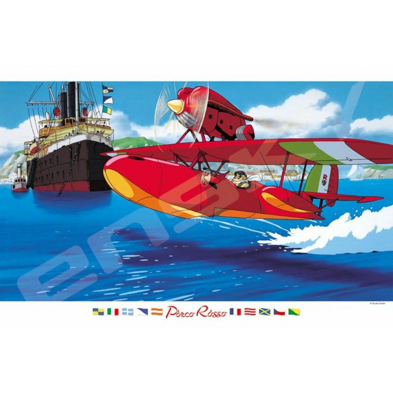 PUZZLE 1000P SAVOIA DANS LE CIEL - PORCO ROSSO