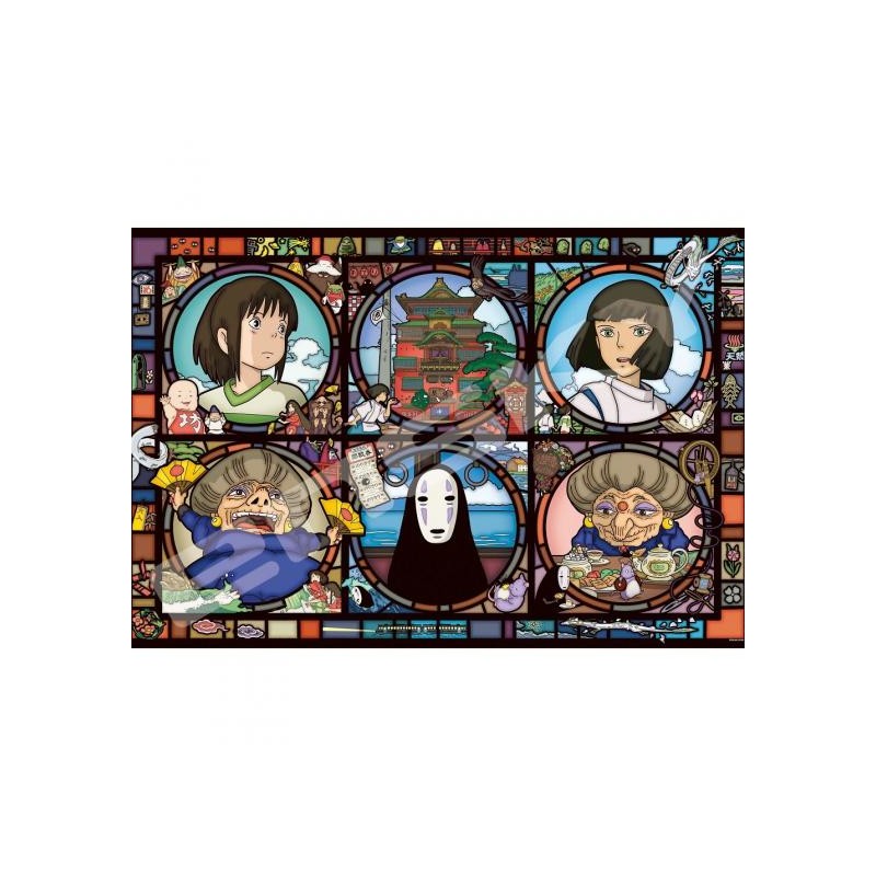 PUZZLE VITRAIL 1000P RUE DES MERVEILLES - LE VOYAGE DE CHIHIRO