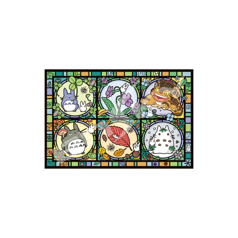Ghibli - Mon voisin Totoro - Puzzle effet vitrail "Toutes les saisons" 1000pcs