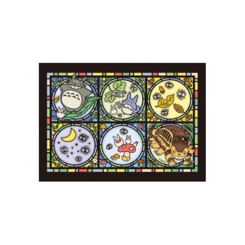 PUZZLE VITRAIL 208P TOTORO ET SES AMIS - MON VOISIN TOTORO