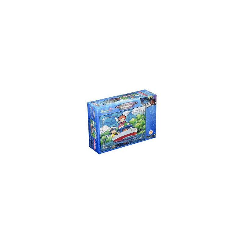 PUZZLE VITRAIL 208P PONYO & SOSUKE SUR LE BATEAU - PONYO SUR LA FALAI