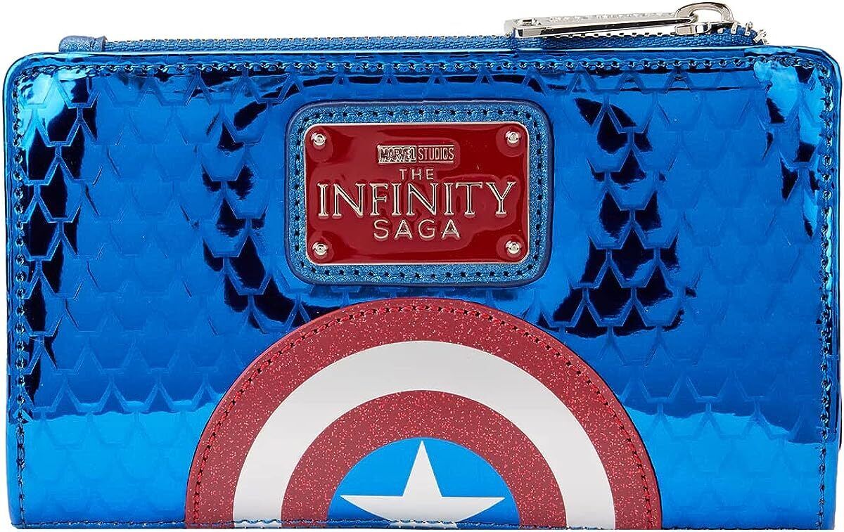 Loungefly: Marvel - Shine Captain America Cosplay Flap Wallet - flash vidéo