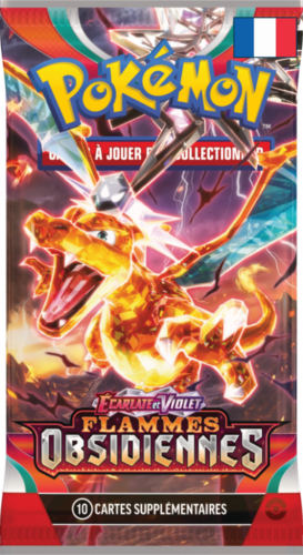 Pokémon JCC - Écarlate et Violet - Pack de Booster Blister Flammes Obsidiennes (1 Booster aléatoire)