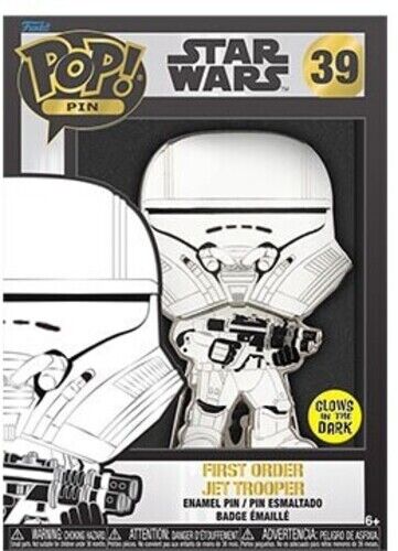 Funko Pop! Pin: Star Wars: The Rise of Skywalker - First Order Jet Trooper - CONFIDENTIAL - flash vidéo