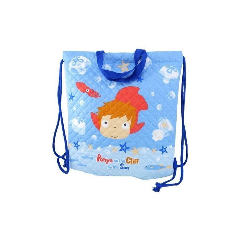 SAC À DOS PONYO DANS LA MER 35X35 - PONYO SUR LA FALAISE
