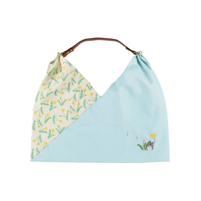 SAC AZUMA EN TISSU TOTORO AVEC BRODERIE PISSENLIT - MON VOISIN TOTORO
