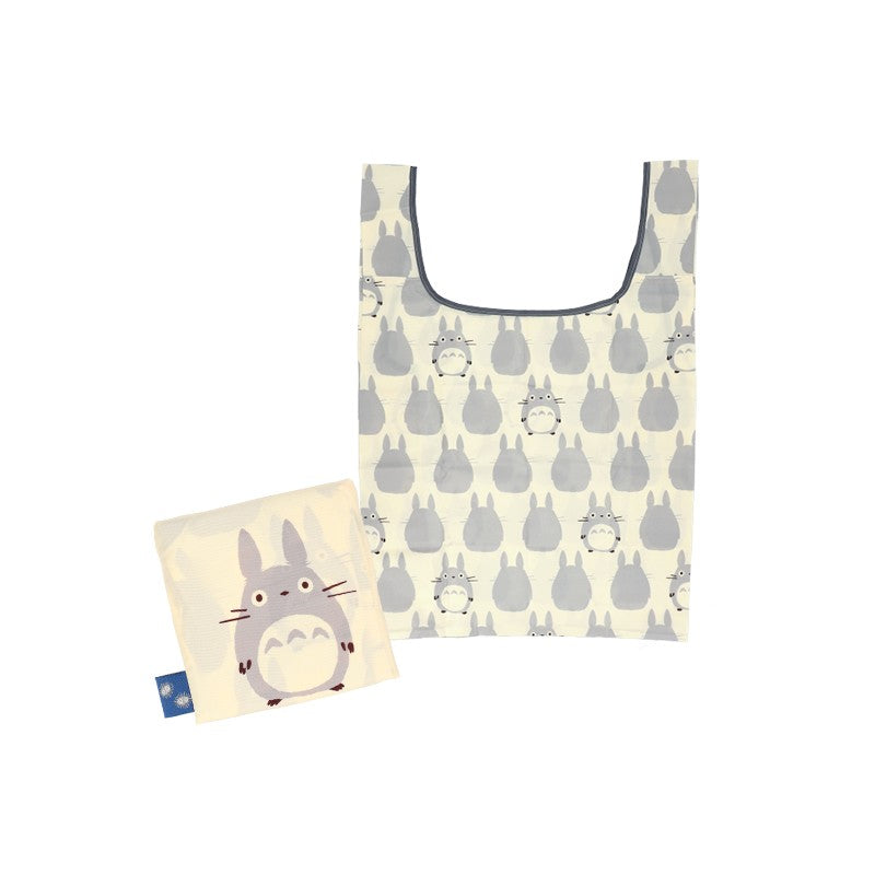 SAC PLIABLE SILHOUETTE TOTORO GRIS 40X20 CM - MON VOISIN TOTORO