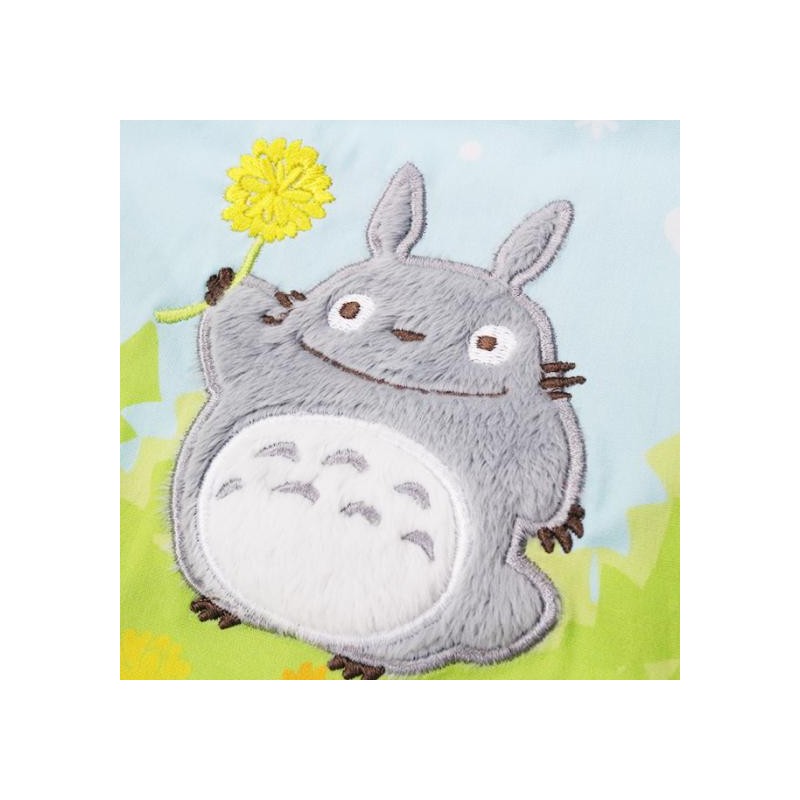 SACOCHE À GOUSSET TOTORO FLEURS 17 X 26 CM - MON VOISIN TOTORO