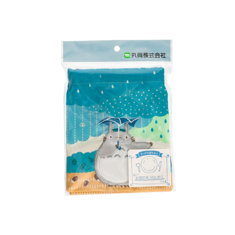 SACOCHE À GOUSSET TOTORO SOUS LA PLUIE 17 X 26 CM - MON VOISIN TOTORO