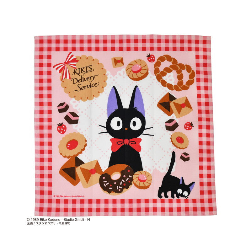 SERVIETTE BENTO (FUROSHIKI) JIJI ET GOURMANDISES 43X43CM – KIKI LA PE