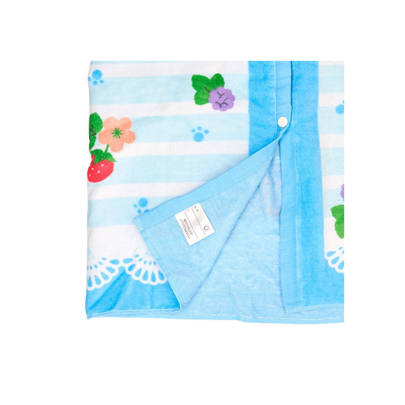 SERVIETTE DE PLAGE FRAISES 80 X 110 CM - KIKI LA PETITE SORCIÈRE