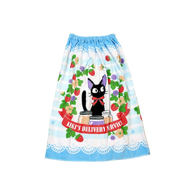 SERVIETTE DE PLAGE FRAISES 80 X 110 CM - KIKI LA PETITE SORCIÈRE