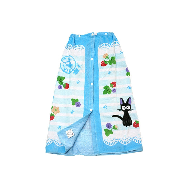 SERVIETTE DE PLAGE FRAISES 80 X 110 CM - KIKI LA PETITE SORCIÈRE