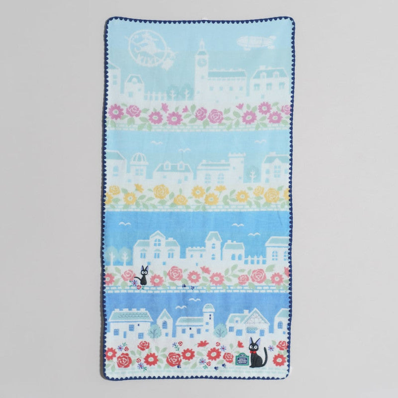 SERVIETTE EN COTON JIJI CIEL BLEU DE KORIKO 60X120CM – KIKI LA PETITE
