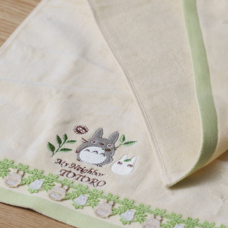 SERVIETTE EN COTON TOTORO DENTELLE 34X80CM – MON VOISIN TOTORO