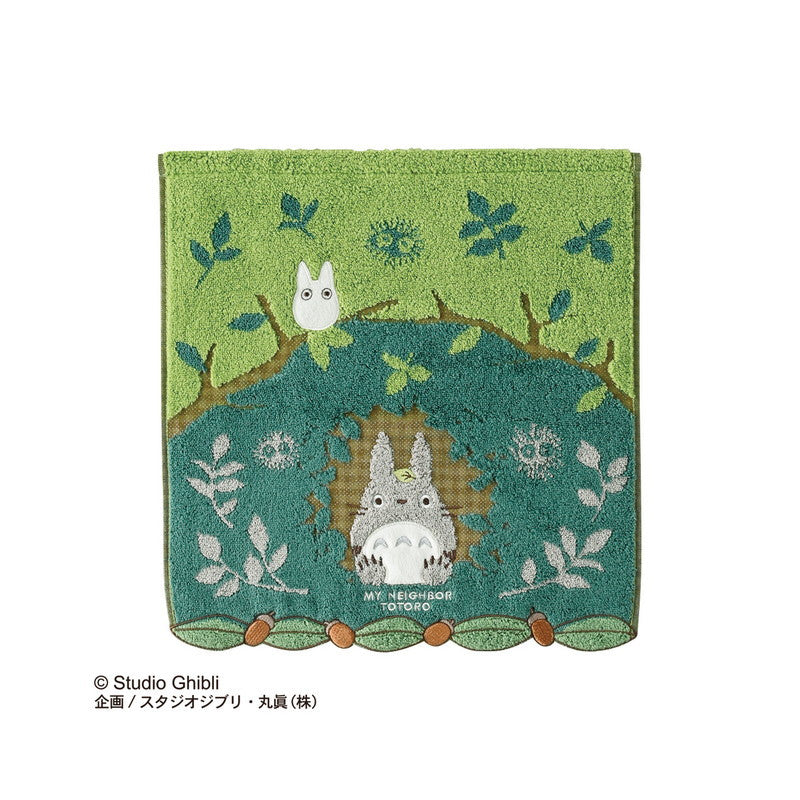SERVIETTE EN COTON TOTORO TUNNEL DE FORÊT 34X36CM – MON VOISIN TOTORO