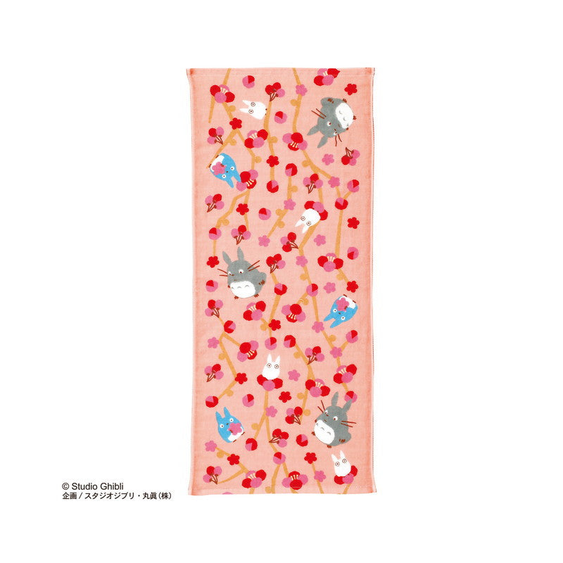SERVIETTE IMABARI EN GAZE DE COTON TOTORO FLEUR DE PRUNIER 34X80CM –