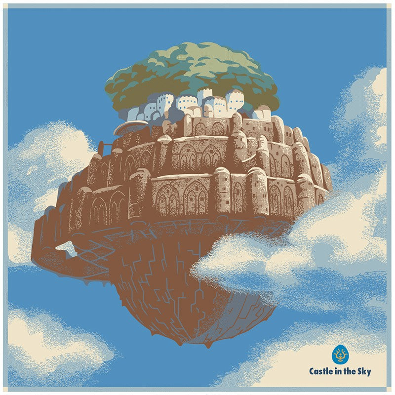 MOUCHOIR IMABARI LAPUTA 40X40 CM - LE CHÂTEAU DANS LE CIEL