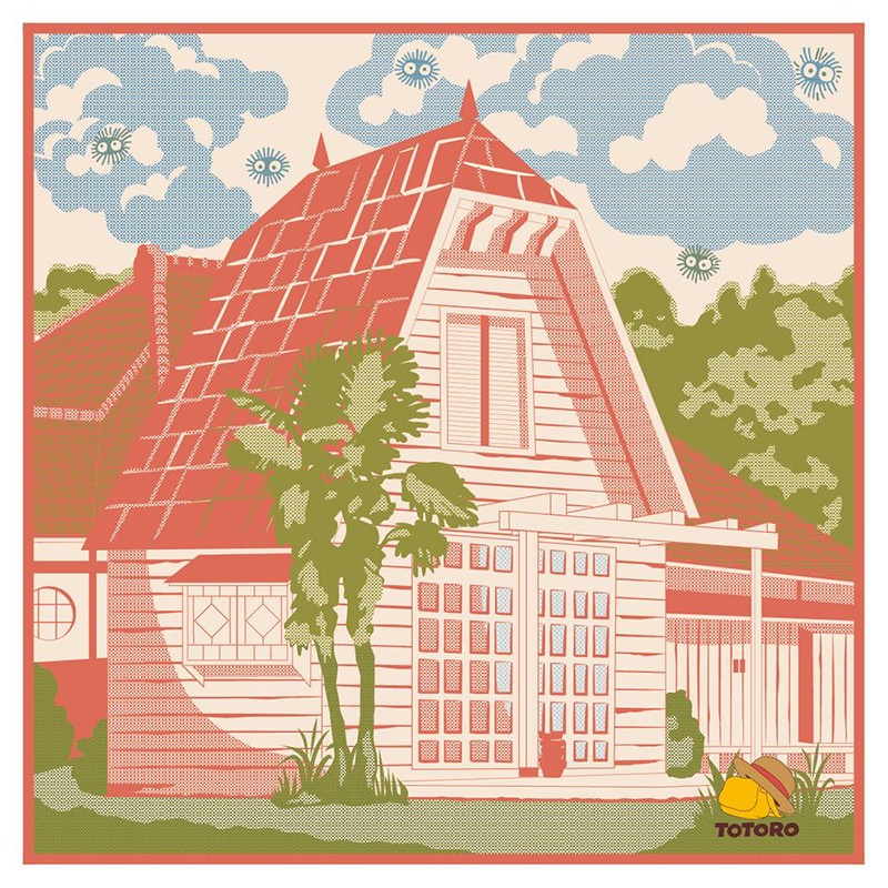 MOUCHOIR IMABARI MAISON DE SATSUKI & MEI 40X40 CM - MON VOISIN TOTOR