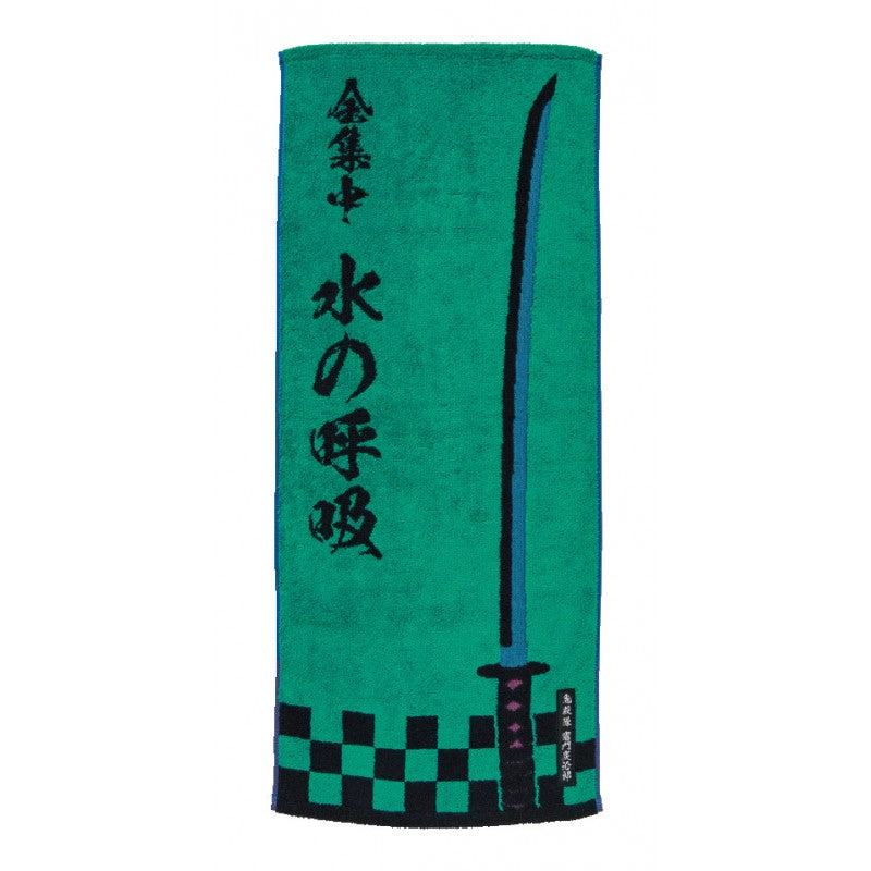 SERVIETTE TANJIRO KAMADO SABRE DE NICHIRIN 34X80CM - DEMON SLAYER