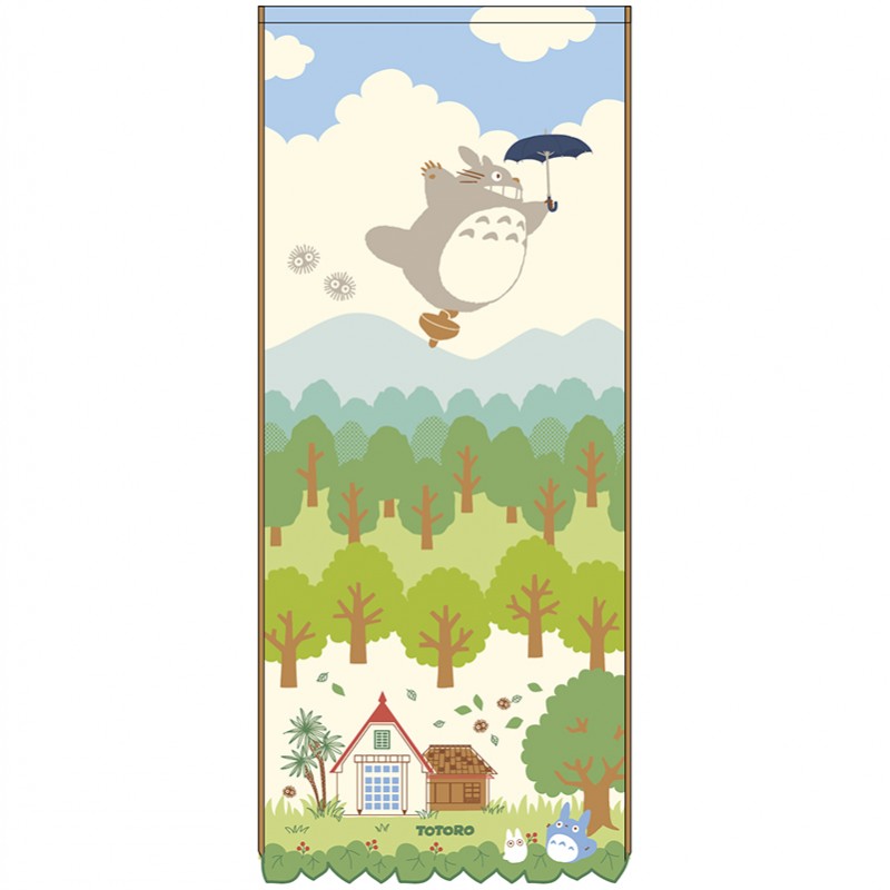 SERVIETTE TOTORO DANS LE CIEL 34X80 CM - MON VOISIN TOTORO