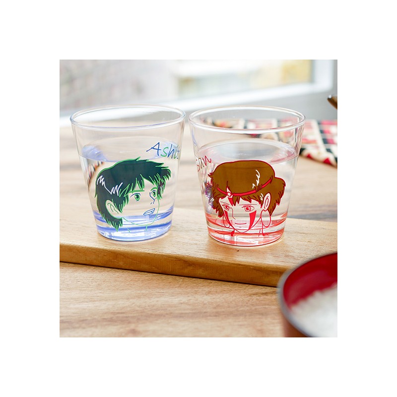SET 2 VERRES SAN & ASHITAKA - PRINCESSE MONONOKÉ