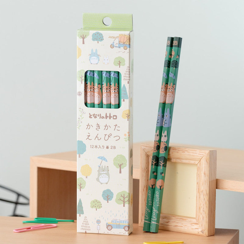 SET DE 12 CRAYONS 2B TOTORO FORÊT - MON VOISIN TOTORO