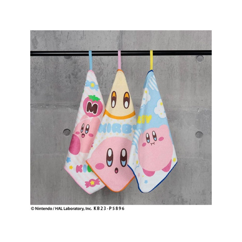 SET DE 3 SERVIETTES KIRBY THE STAR WAKU WAKU 28X28 CM - KIRBY